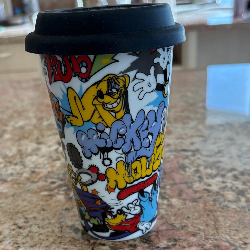 Colorful Disney Cartoon Travel Mug